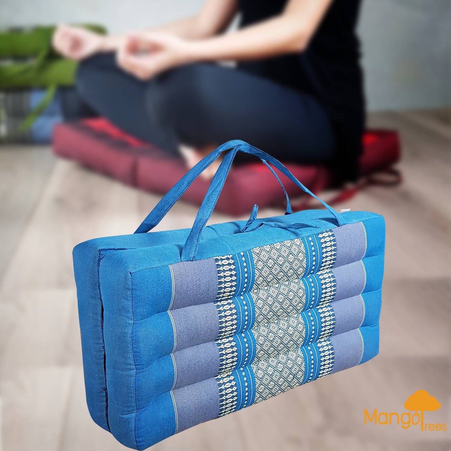 2-Fold Meditation Cushion Yoga Mat