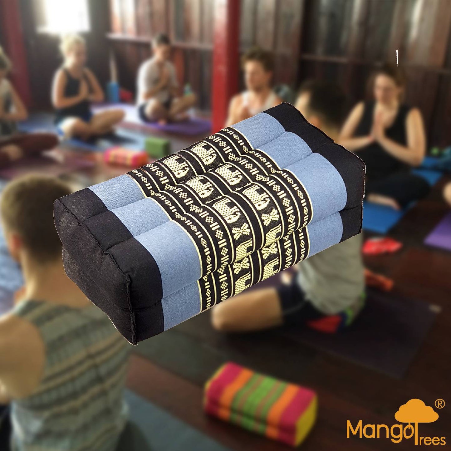 Yoga Block Meditation Cushion Blue