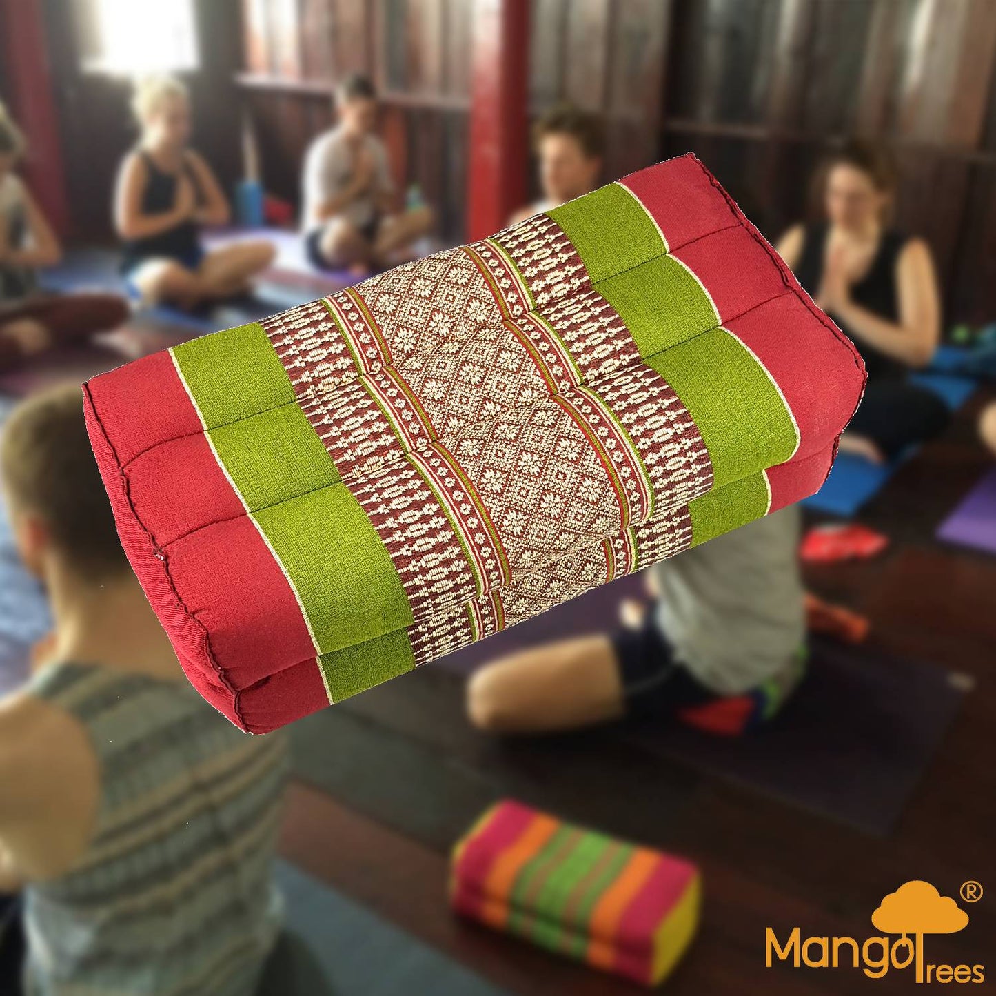 Yoga Block Meditation Cushion Red