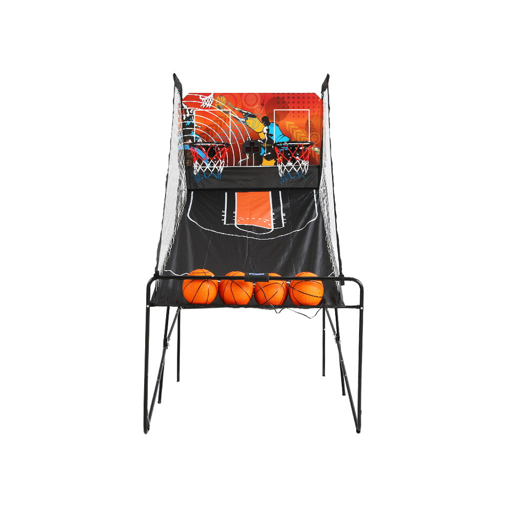 Basketball Arcade Game Electronic Scorer 8 Games Double Shoot Black