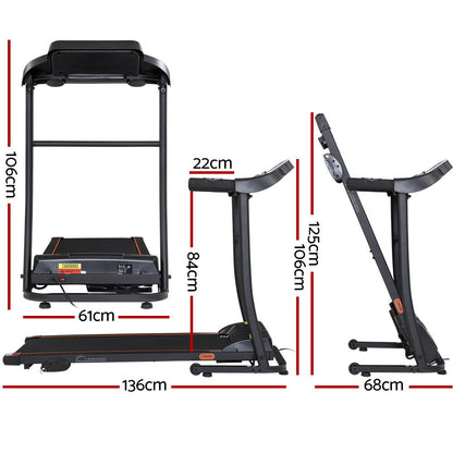 Everfit Treadmill Electric Home Gym Fitness Excercise Machine Incline 400mm