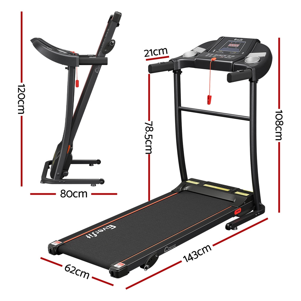 Everfit Treadmill Electric Home Gym Fitness Excercise Equipment Incline 400mm