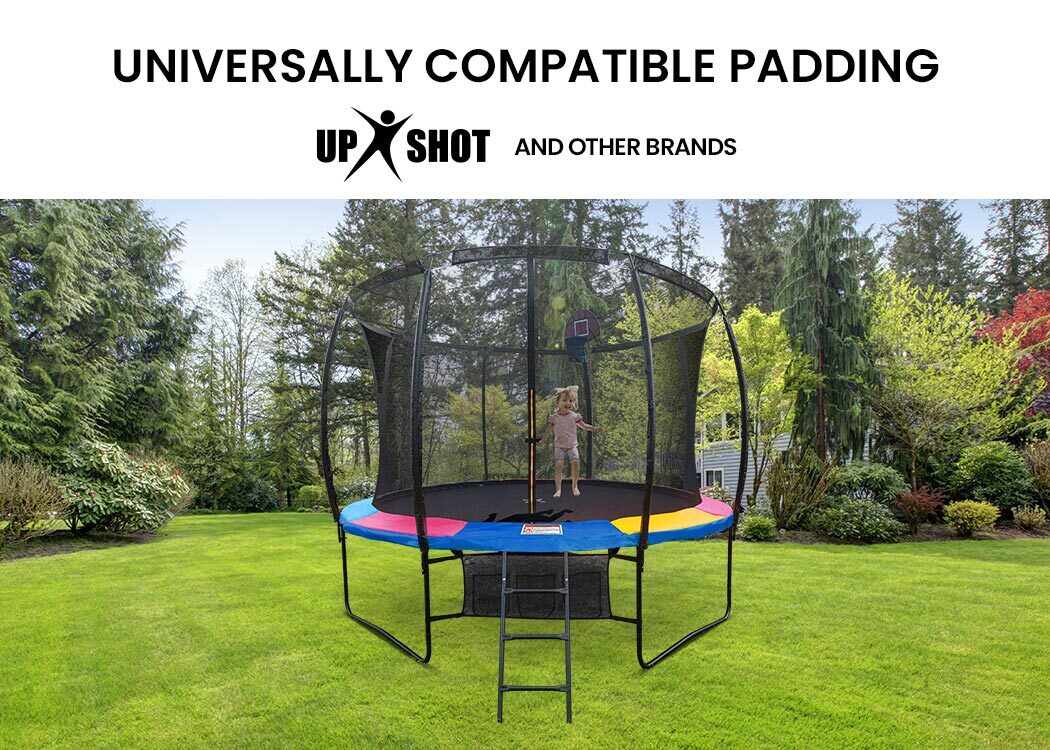 UP-SHOT 12ft Replacement Trampoline Safety Pad Padding Multi-Coloured