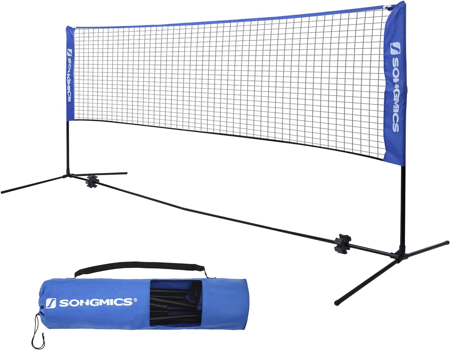 SONGMICS 3m Portable Tennis Badminton Net Blue SYQ300V1