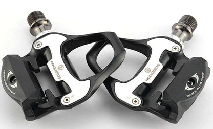 Self Lock Clip In Bike Pedals Shimano SPD-SL Cleat MTB Road 700C Hybrid BMX - Rockbros Nylon Black