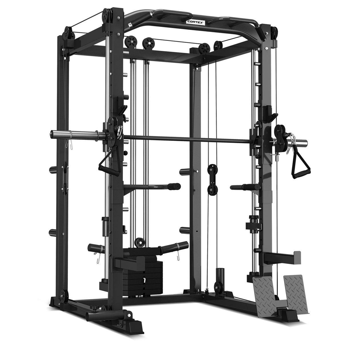 CORTEX SM-20 6-in-1 Power Rack with Smith & Cable Machine