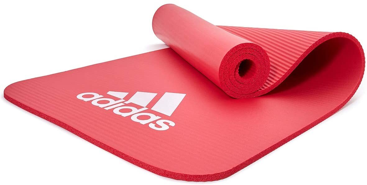 Adidas Fitness Mat 7mm Exercise Training Floor Gym Yoga Judo Pilates - Red