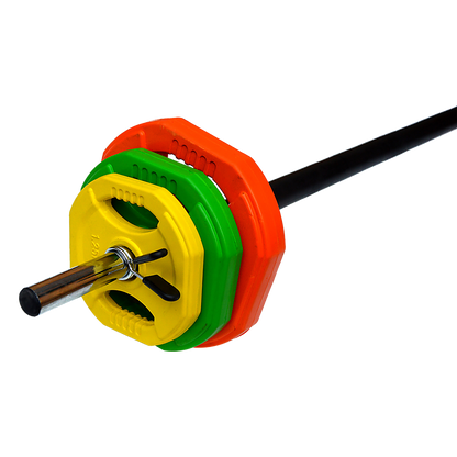 20kg Standard Rubber Coloured Barbell