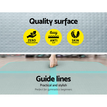 Everfit GoFun 3X1M Inflatable Air Track Mat with Pump Tumbling Gymnastics