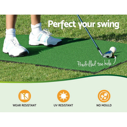 Everfit Golf Hitting Practice Mat Portable Driving�Range�Training Aid 80x60cm