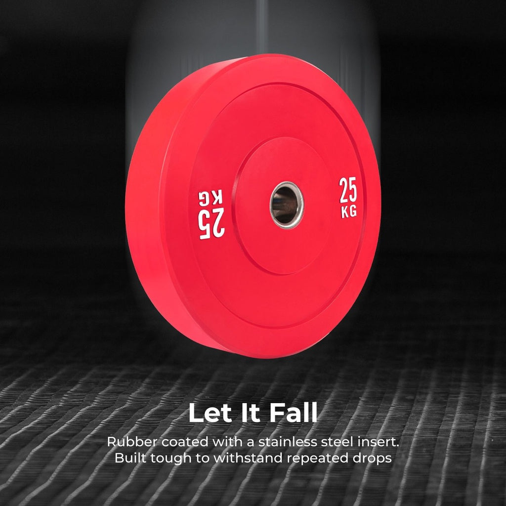 Verpeak Colour Bumper Plate 25KG Red VP-WP-109-FP