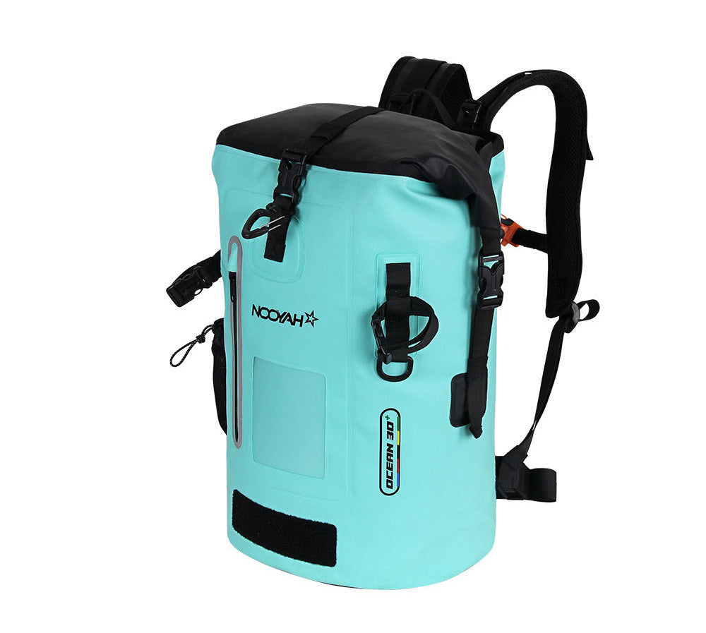 NOOYAH IPX8 Waterproof Bike Cycle Outdoor Sports Backpack Double-Layer Waterproof Bag MINT GREEN